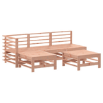 Set Salotto da Giardino 5 pz in Legno Massello di Douglas