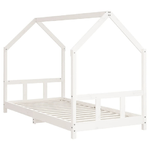 vidaXL Giroletto per Bambini Bianco 90x190cm in Legno Massello di Pino