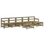 Set Salotto da Giardino 7 pz in Legno Impregnato di Pino