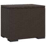 vidaXL Ottomane con Cuscini 2pz Marrone 40x30x40 cm in Polyrattan