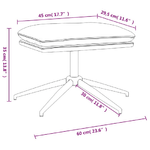 vidaXL Sgabello Marrone 60x60x35 cm in Microfibra