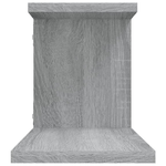 vidaXL Scaffale TV Parete Grigio Sonoma 125x18x23 cm Legno ingegnerizzato