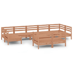 vidaXL Set Salotto da Giardino 10 pz in Legno Massello di Pino Miele