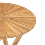 vidaXL Tavolo da Giardino Pieghevole Ø  60 cm Legno Massello di Teak