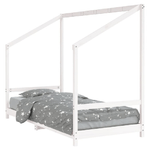 vidaXL Giroletto per Bambini Bianco 90x190cm in Legno Massello di Pino