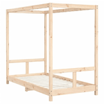 vidaXL Giroletto per Bambini 80x160 cm in Legno Massello di Pino