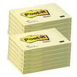 Post-it Foglietti Canary Yellow, Confezione da 12 blocchetti