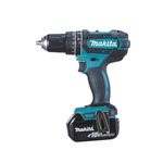 Makita DHP482RFX1 Trapano Avvitatore a Percussione Batteria 18V 3Ah e 74 Accessori