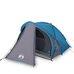 vidaXL Tenda da Campeggio 2 Persone Blu 320x140x120 cm Taffetà 185T