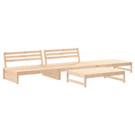 vidaXL Set Divani da Giardino 4 pz con Cuscini in Legno Massello