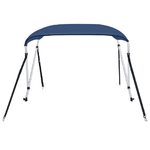 vidaXL Bimini di Prua con Tendalino a 2 Archi Blu Marino 180x130x110cm