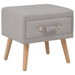 vidaXL Comodini Grigi 2 pz 40x35x40 cm in Tessuto