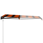 Tenda da Sole Retrattile Sensore LED 300x250cm Arancio Marrone