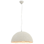 vidaXL Lampadario da Soffitto Bianco e Argento Ø50 cm E27