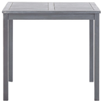 vidaXL Tavolo da Giardino Grigio 80x80x74 cm Legno Massello di Acacia