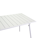 Vacchetti Tavolo metallo Rovigo bianco rettangolarepieghevole cm140x80h74