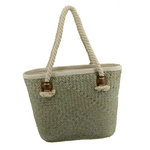 Vacchetti Borsa paglia africa verde sfumato cm38x16h28