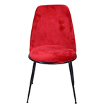 Vacchetti Sedia velluto Kiev rosso cm49x56h44/85