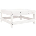 vidaXL Set Salotto da Giardino 3 pz Bianco in Legno Massello di Pino