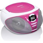 Lenco SCD-300 Radio Portatile con Lettore Cd Rosa