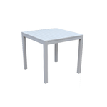 Vacchetti Tavolo alluminio sullivan bianco quadrocm70x70h75