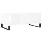 vidaXL Tavolino da Salotto Bianco 90x50x36,5 cm in Legno ingegnerizzato