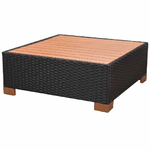 vidaXL Set Divani da Giardino 8 pz con Cuscini in Polyrattan Nero