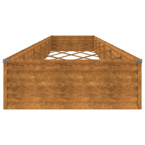 vidaXL Fioriera Rialzata da Giardino 579x100x36 cm in Acciaio Corten