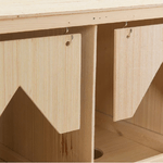 vidaXL Casetta Cova per Galline 5 Scomparti 117x33x54 cm Legno di Pino