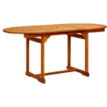 vidaXL Tavolo da Pranzo per Esterni (120-170)x80x75 cm in Legno Acacia