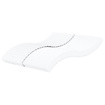 vidaXL Materasso in Schiuma Bianco 200x200 cm Durezza H2 H3