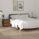 Comodini 2 pz Miele 40x35x50 cm in Legno Massello di Pino