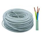 Vigor Cavo Elettrico Rame Pecsoflex Pvc Grigio 100mt Sezione 3x1.5