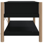 vidaXL Tavolino da Salotto Nero 82x48x45 cm in Legno ingegnerizzato