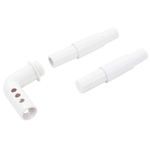 vidaXL Fontana da Piscina 13 pz Bianco