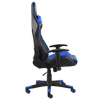 vidaXL Sedia da Gaming Girevole Blu in PVC