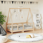 vidaXL Giroletto per Bambini 70x140 cm in Legno Massello di Pino