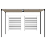 vidaXL Gazebo con Tetto Retrattile 3x4x2,3 m Grigio Talpa 180 g/m²