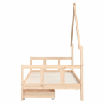 vidaXL Giroletto Bambini con Cassetti 90x200 cm Legno Massello di Pino