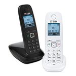 Gigaset As405 Telefono Cordless Facile Start Duo Black-White Tim