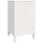 vidaXL Contenitore per Bucato Bianco 44x44x76 cm Legno Massello Pino