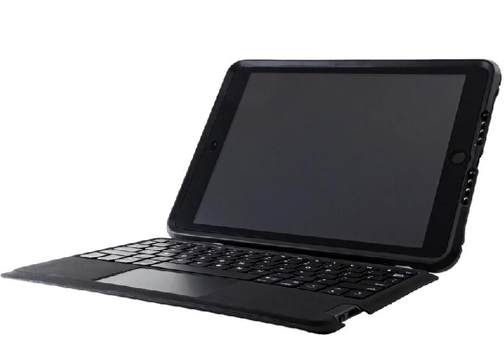 OtterBox Unlimited Keyboard Folio GERMAN Apple iPad [7th, 8th, 9th gen] [no screen protection] Black Crystal - clear/bla