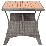 vidaXL Tavolo da Giardino Grigio 120x70x66 cm Legno Massello di Acacia