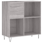 vidaXL Mobile Porta Dischi Grigio Sonoma 84,5x38x89 Legno ingegnerizzato