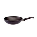 Ballarini Pentola Wok Cucinotta Firenze con un manico Cm 24 nero