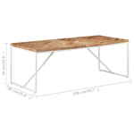 Tavolo da Pranzo 200x90x76 cm Legno Massello di Acacia e Mango