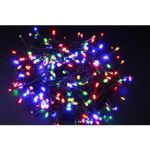 Luci di Natale con 360 Led Multicolor 14,4Mt Cavo Scuro 3Mt e Trasformatore per Interno e Esterno con giochi luce