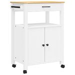 vidaXL Carrello da Cucina MONZA 60x40x90 cm in Legno Massello di Pino