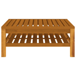 vidaXL Set Divani da Giardino 6 pz con Cuscini Crema in Legno Acacia