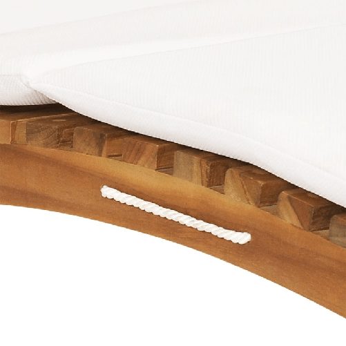 vidaXL Lettini Prendisole 2 pz con Cuscini in Legno Massello di Teak